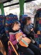 dans le bus de retour