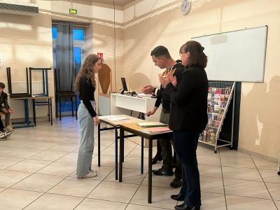 Remise des diplômes du brevet