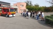 Photo Visite de la caserne de pompiers - Classes de 4e